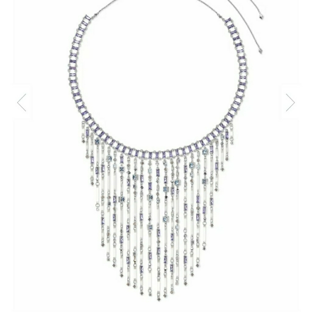 NEW $295 Kendra Scott Necklace Maxen Silver